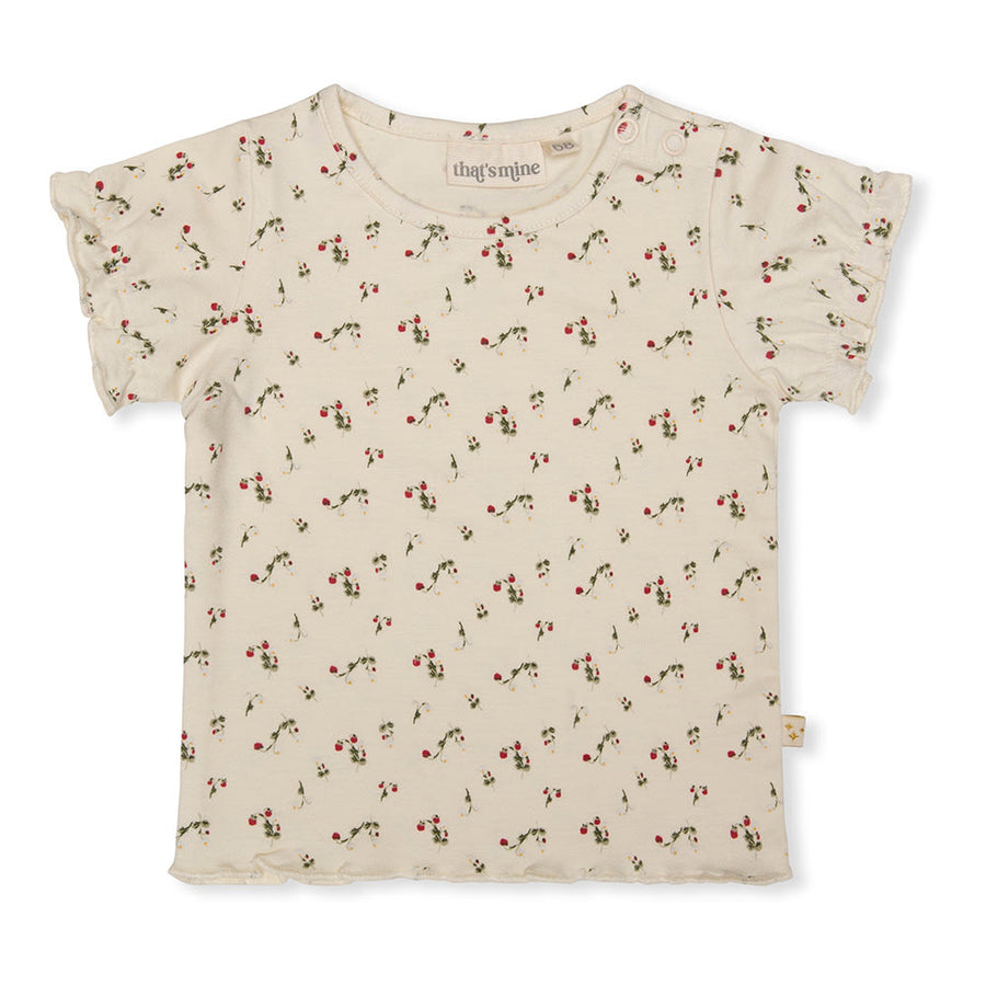 That's Mine Ebba T-shirts Girl - Wild berries - 48% Organic cotton, 47% Modal, 5% Elastan Buy Tøj||T-shirts||Skjorter & toppe||Udsalg||Alle here.