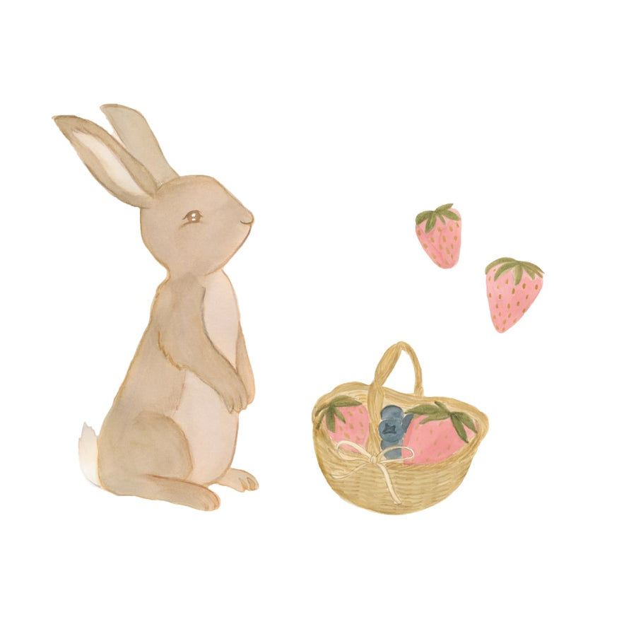 That's Mine Wallsticker Bunny and Berries - Multi - 100% Textile foil Buy Bolig & udstyr||Børneværelset||Wallstickers||Alle here.