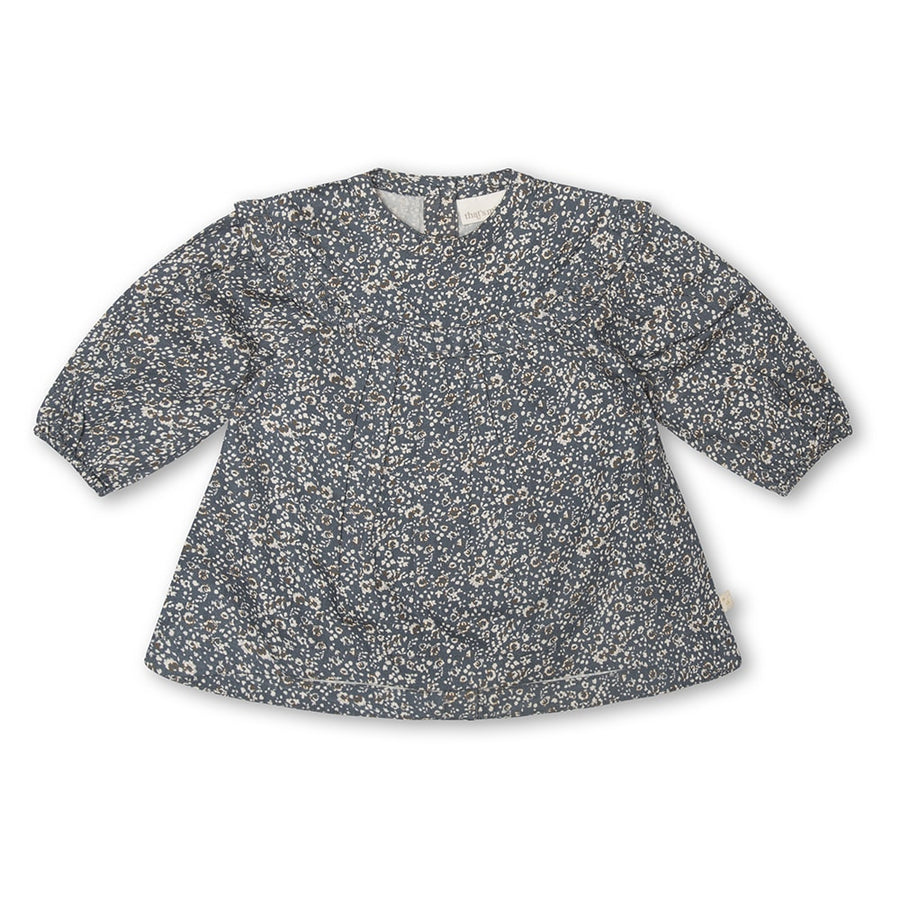 That's Mine Santu shirt - Flores blue - 100% Organic cotton Buy Tøj||Skjorter & toppe||Bluser||Udsalg||Alle here.