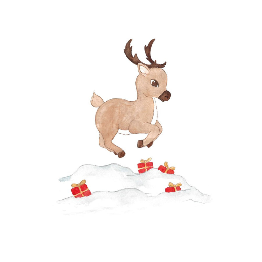 That's Mine Wallsticker Rudolph and gifts - Multi - 100% Textile foil Buy Bolig & udstyr||Børneværelset||Wallstickers||Udsalg||Alle here.
