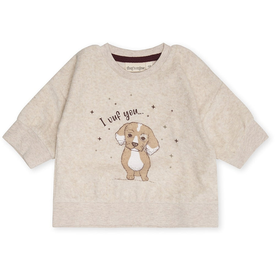 That's Mine Sora sweat shirt - Puppy - 100% Organic cotton Buy Tøj||Skjorter & toppe||Bluser||Nyheder||Alle||Forår & sommer '24 here.