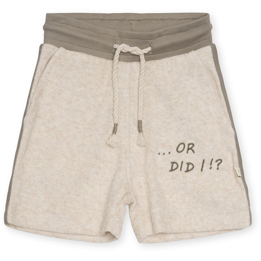 That's Mine Sejr shorts - Creme melange - 100% Organic cotton Buy Tøj||Shorts||Nyheder||Bukser & shorts||Alle||Forår & sommer '24 here.