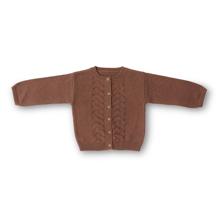 That's Mine Frances cardigan - Cocoa - 100% Organic cotton Buy Tøj||Skjorter & toppe||Cardigans||Alle here.