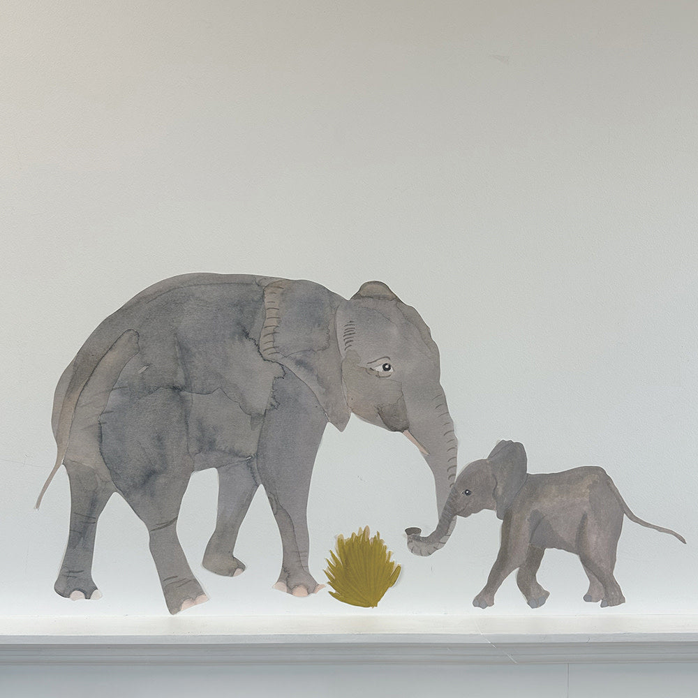 Wallsticker Elephant - Grey