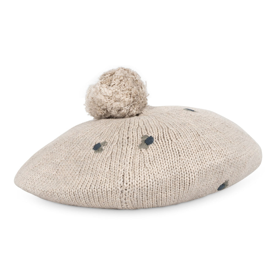That's Mine Bibou knitted beret - Pistachio shell melange - 100% Organic cotton Buy Tøj||Skjorter & toppe||Strik||Alle here.