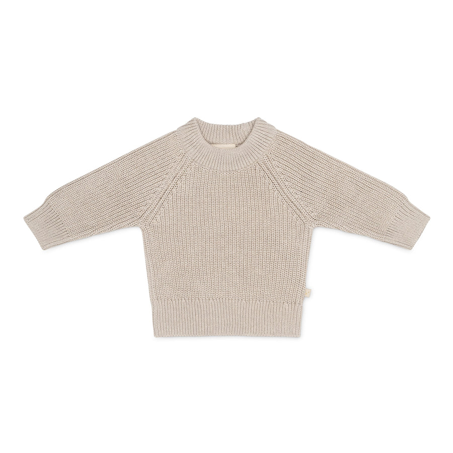 That's Mine Flo Sweater - Oatmeal melange - 100% Organic cotton Buy Tøj||Skjorter & toppe||Strik||Nyheder||Alle||Favoritter here.